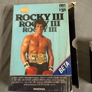 Vintage Rocky III Beta Tape with Sylvester Stallone